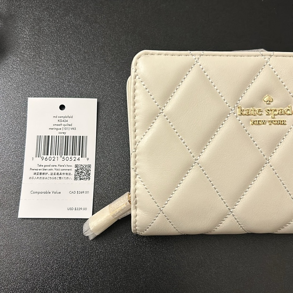 Kate Spade Women Wallet Carey Wallet in Smooth Quilted Leather - Picture 6 of 6